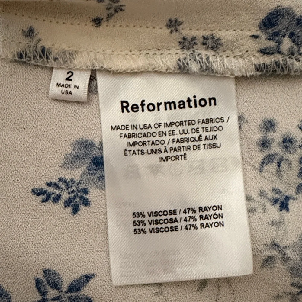 Reformation Pacey Cottagecore Dress in Lula Print Bohemian Size 2 - Picture 12 of 16
